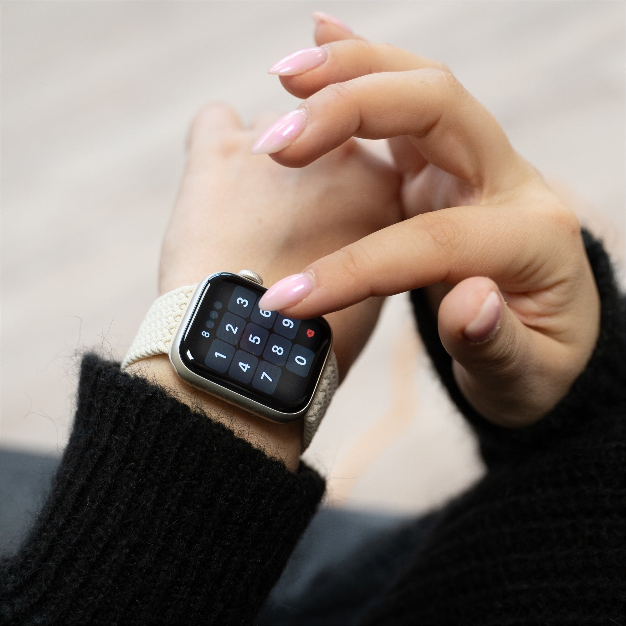 Correa trenzada Starlight para Apple Watch en edición de color