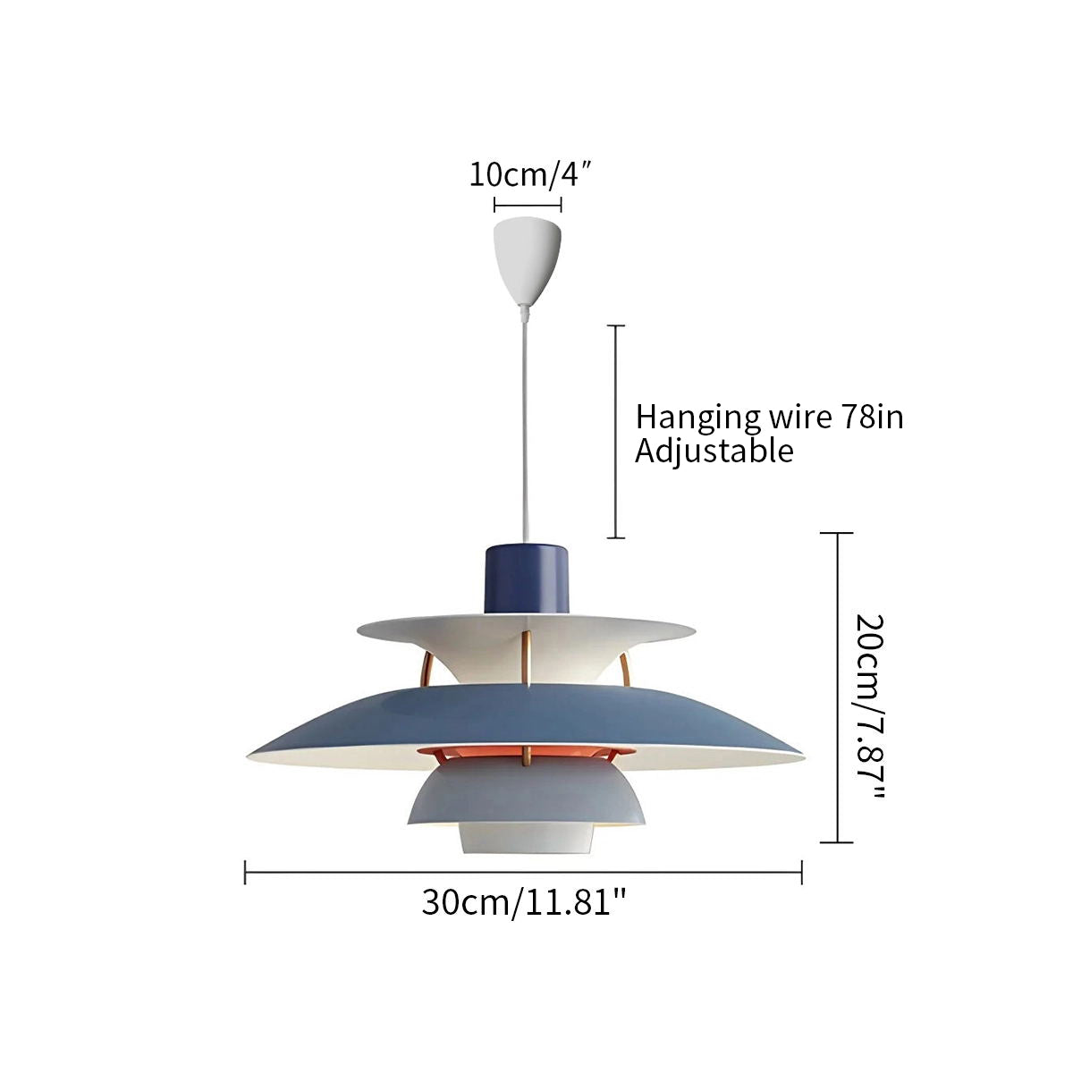 Scandinavian Style Layered Pendant Lamp Ceiling Light