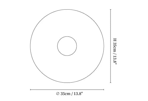 Aplica de perete tip halo, în stil minimalist nordic | Ormexis