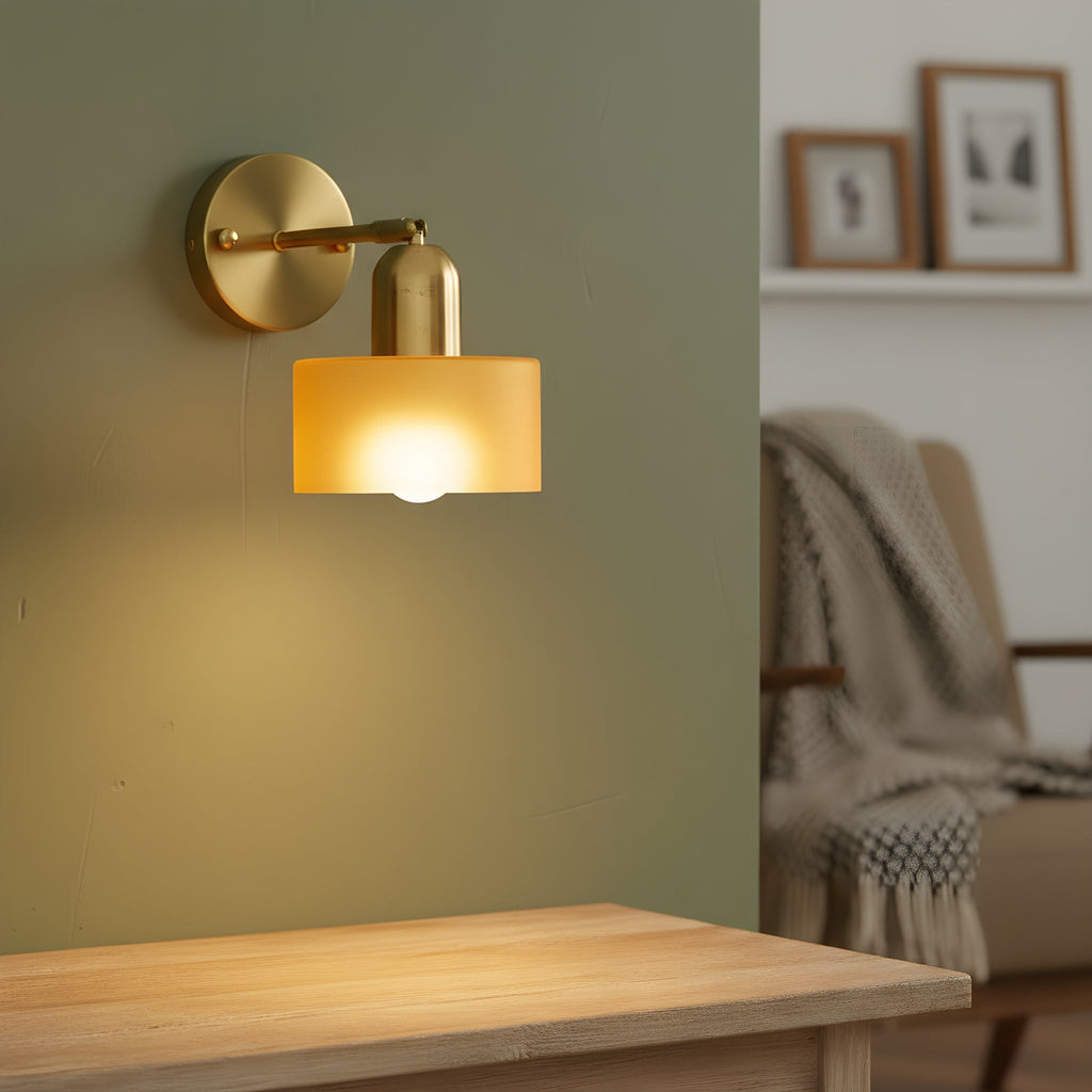 Bauhaus Colored Glass Wall Light | Ormexis
