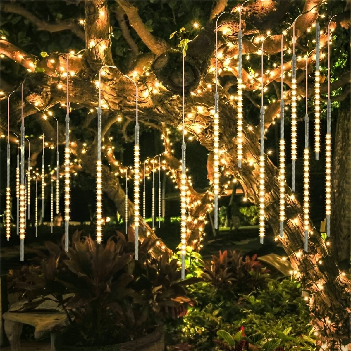Cascade Tube Outdoor String Lights | Ormexis
