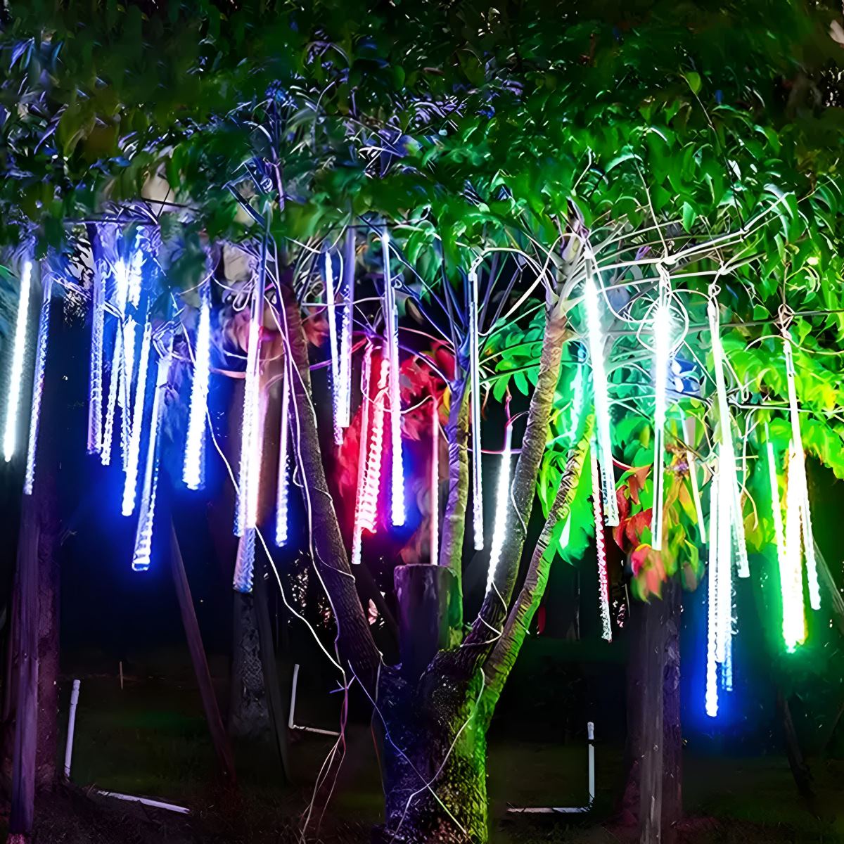 Cascade Tube Outdoor String Lights | Ormexis