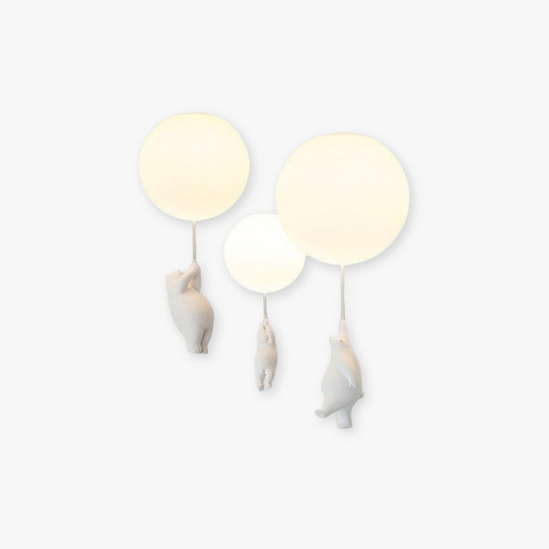 Závěsné stropní světlo Cora Bear Balloon pro dětské pokoje