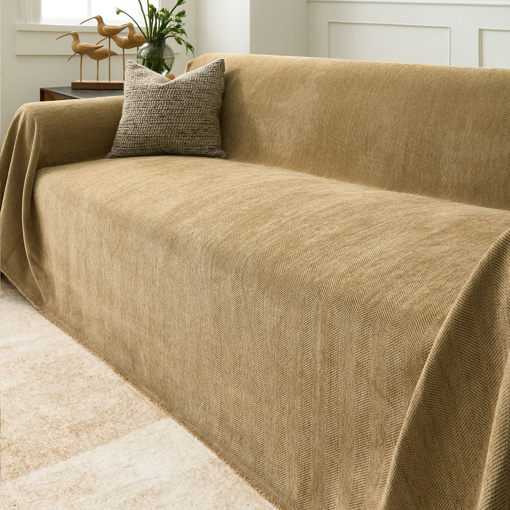 Vertical Stripe Sofa Cover | Ormexis
