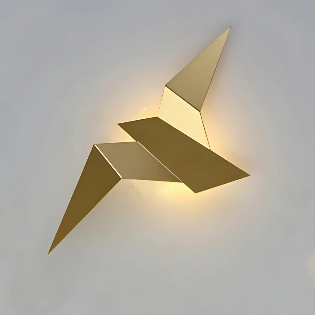 Sculptural Origami Bird Wall Light | Ormexis