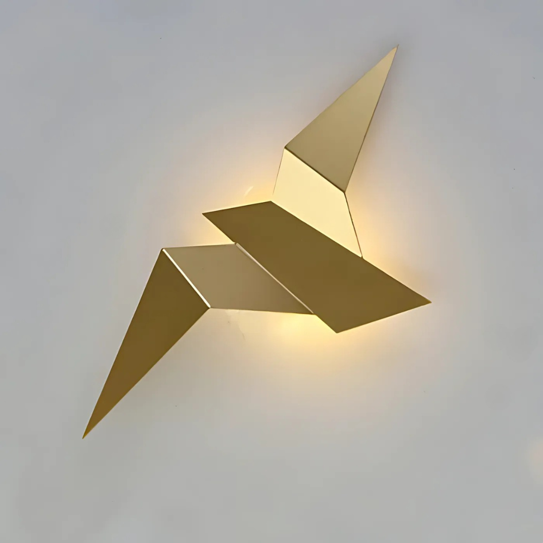 Sculptural Origami Bird Wall Light | Ormexis