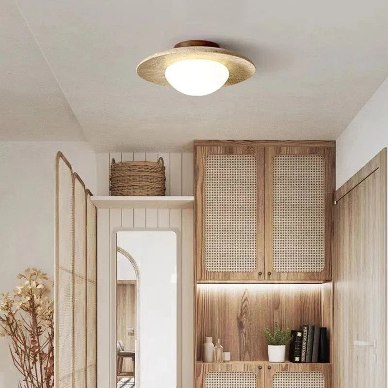Stone Disc Flush Ceiling Light | Ormexis