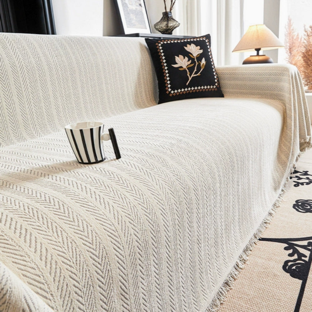 Subtle Weave Sofa Cover | Ormexis