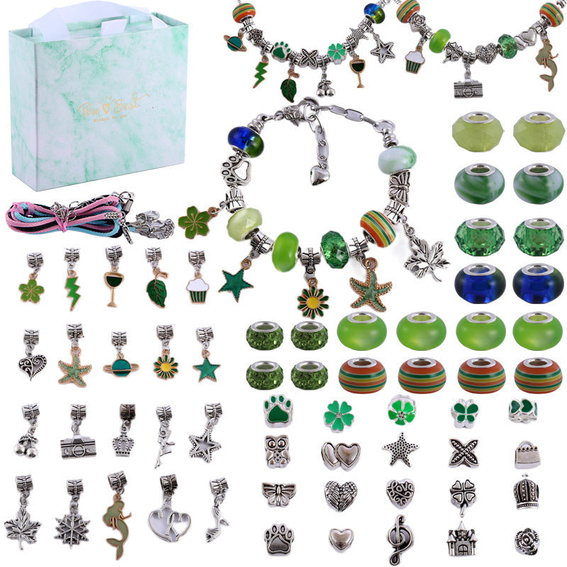 NovaJoy Girls Charm Bracelet Craft Kit For Creative Fun