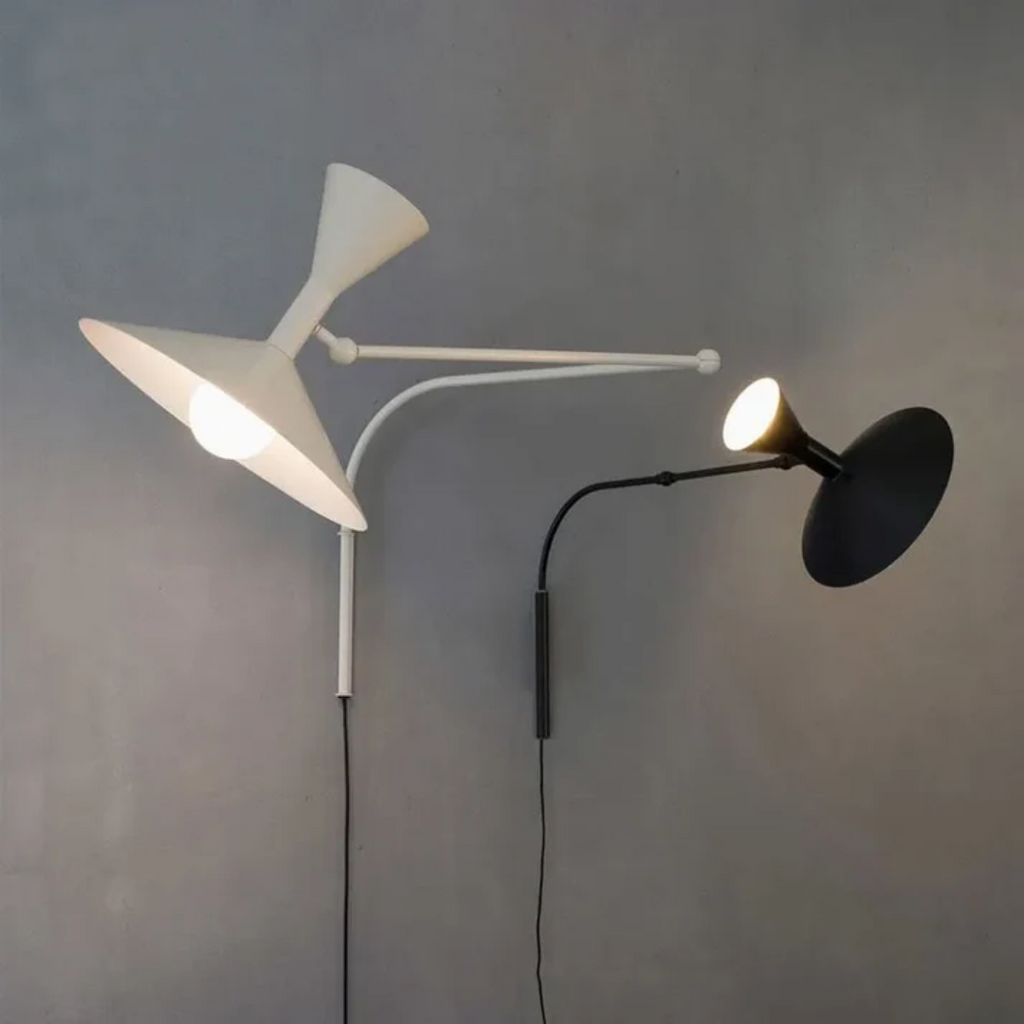 Rzeźbiarska lampa ścienna z ruchomym ramieniem | Ormexis