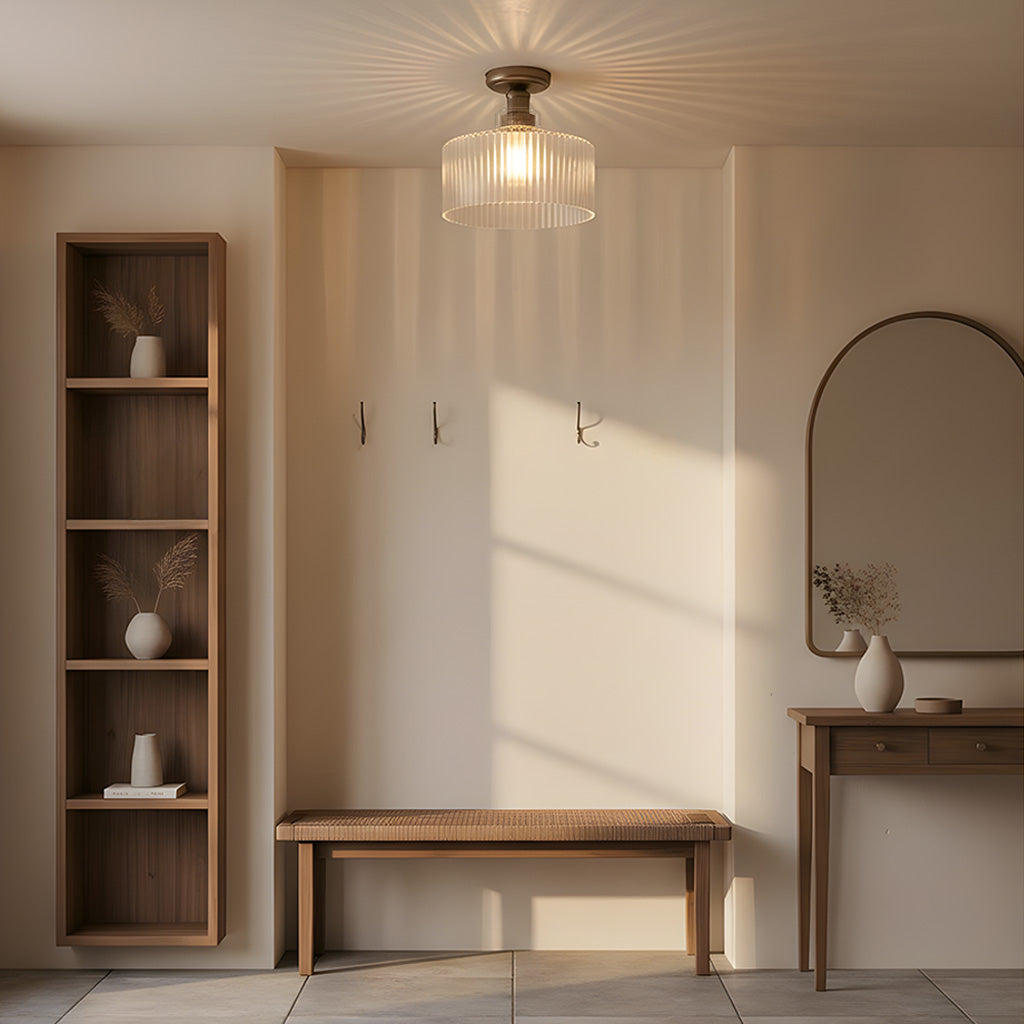 Transitional Glass Ceiling Lamp | Ormexis
