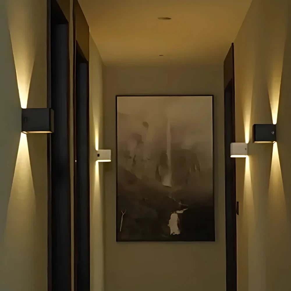 Obsidian Cube Sconce | Ormexis
