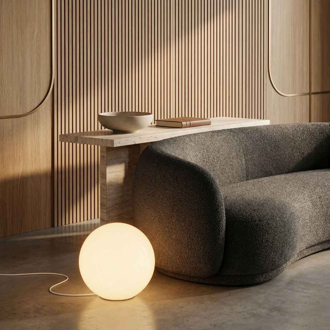 Spherical Diffused Floor Lamp | Ormexis