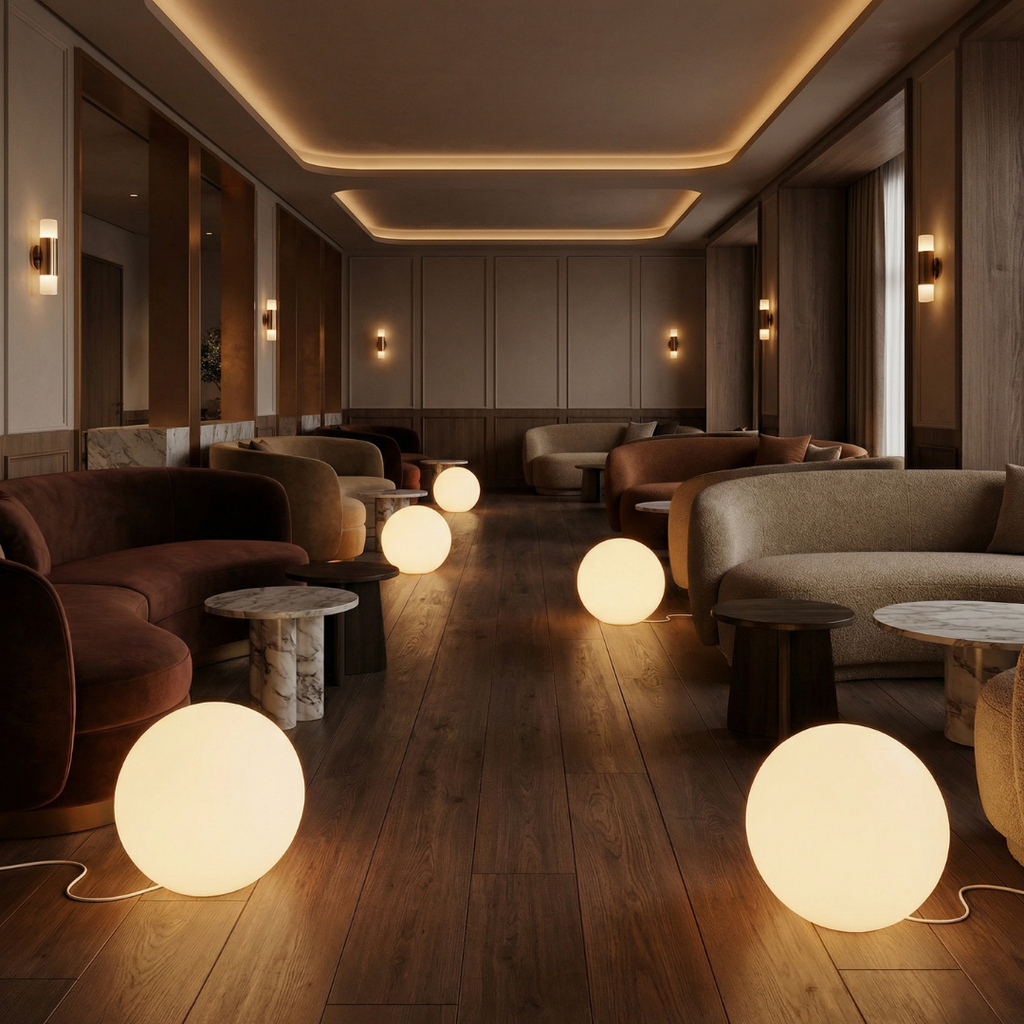 Spherical Diffused Floor Lamp | Ormexis