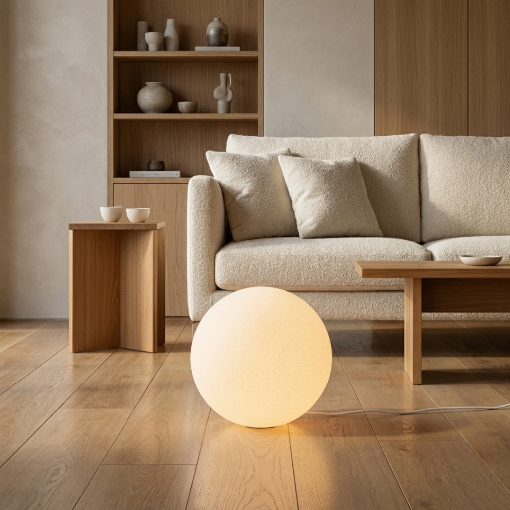 Spherical Diffused Floor Lamp | Ormexis