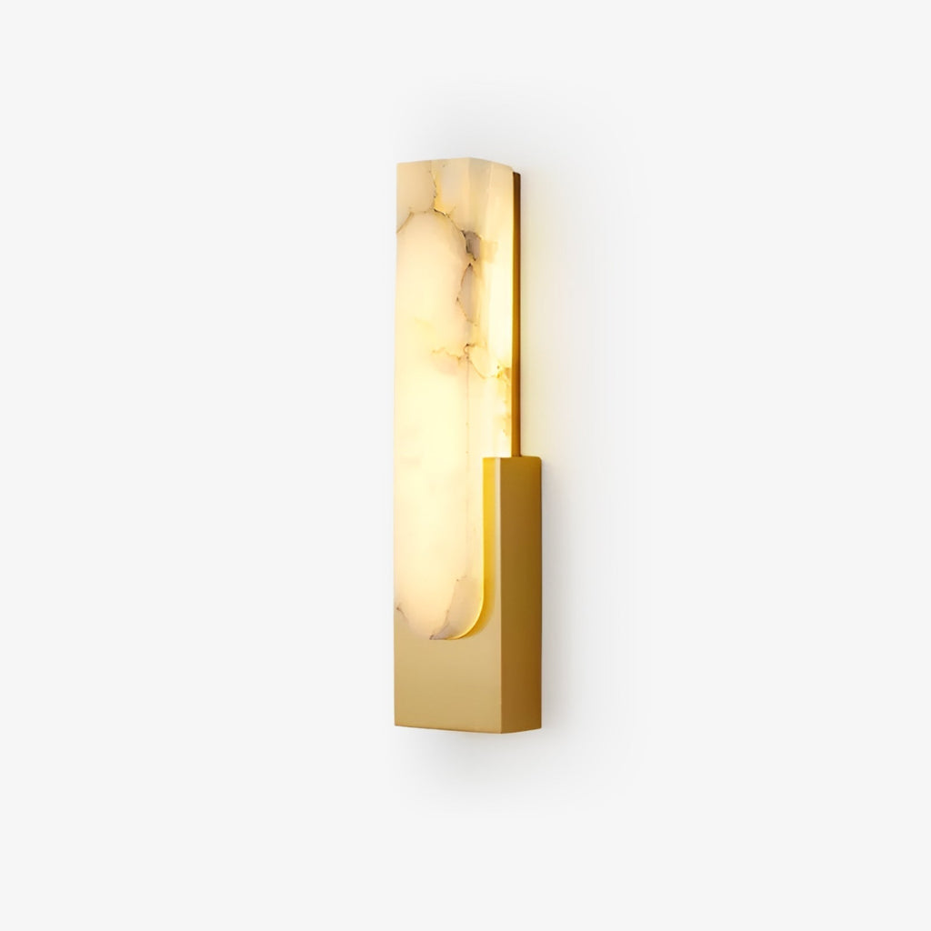 Modern Sculptural Alabaster Wall Sconce | Ormexis