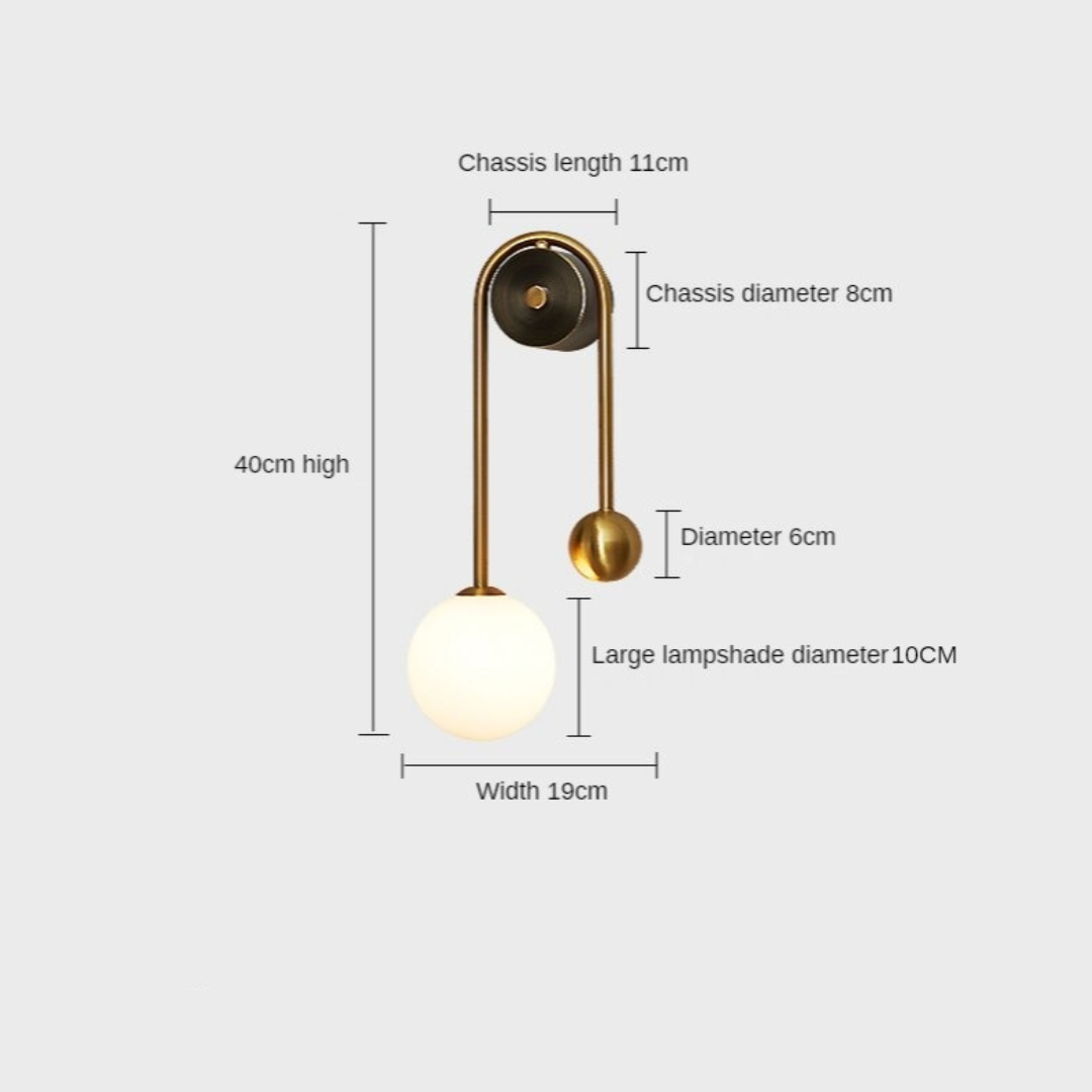 Sculptural Eclipse Wall Light | Ormexis