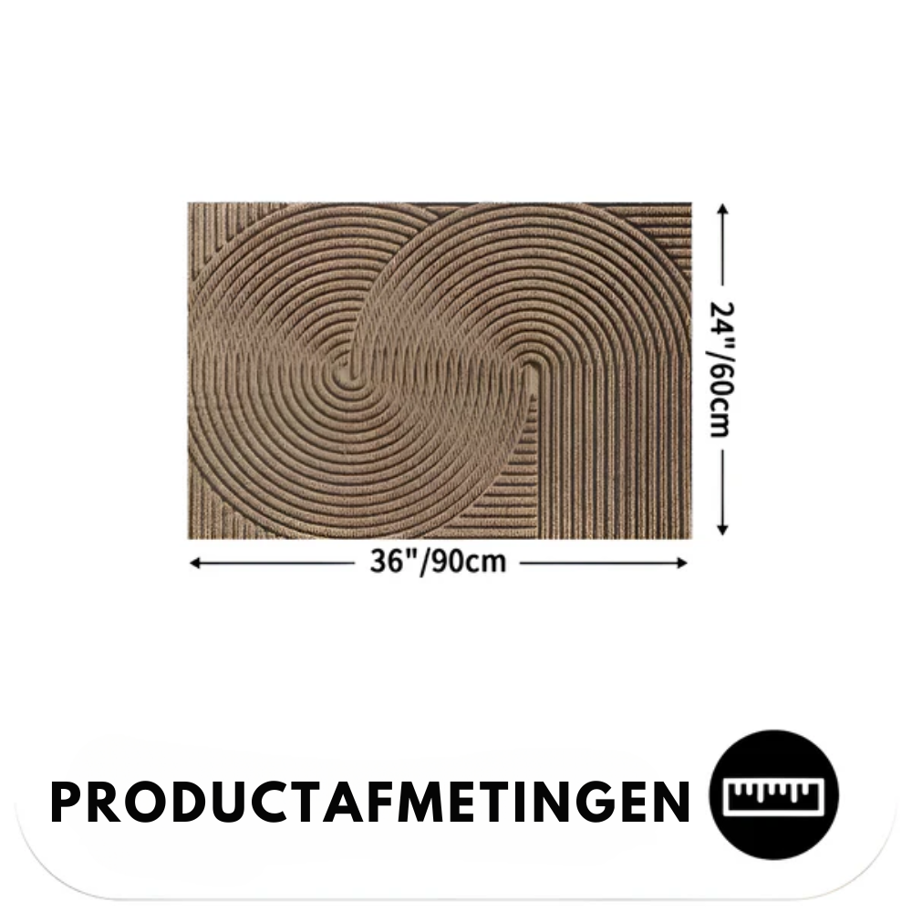 Geometric Wave Form Area Rug | Ormexis