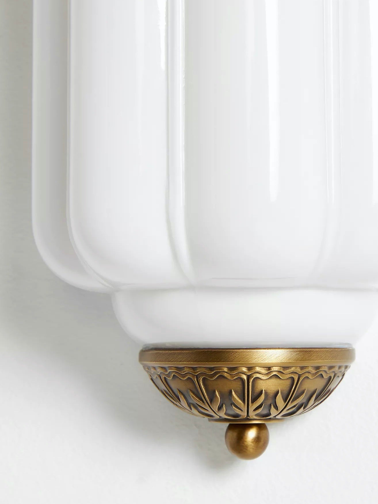 Ribbed Glass Capsule Wall Light | Ormexis