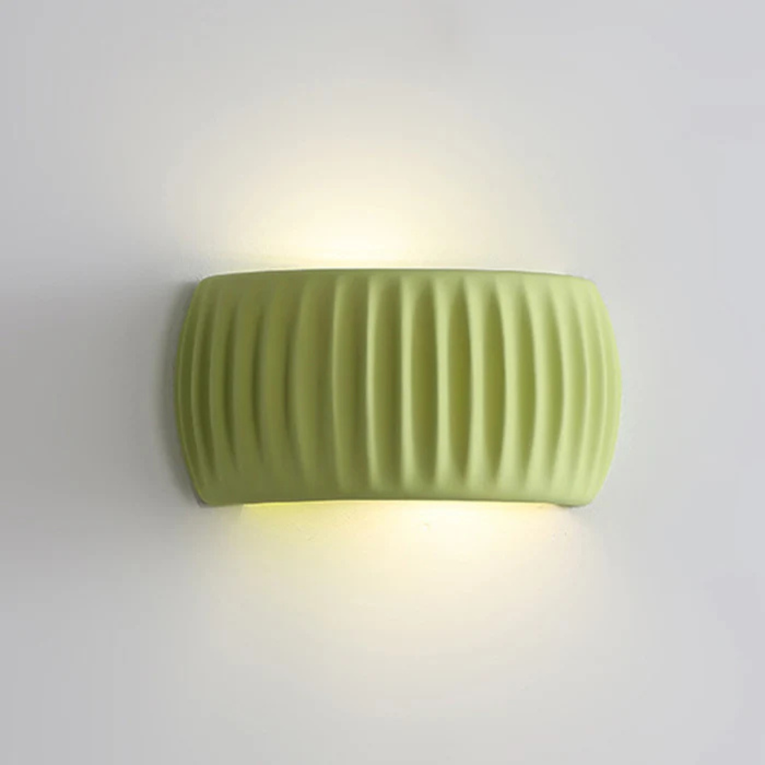 Minimal Ribbed Cylinder Wall Light | Ormexis