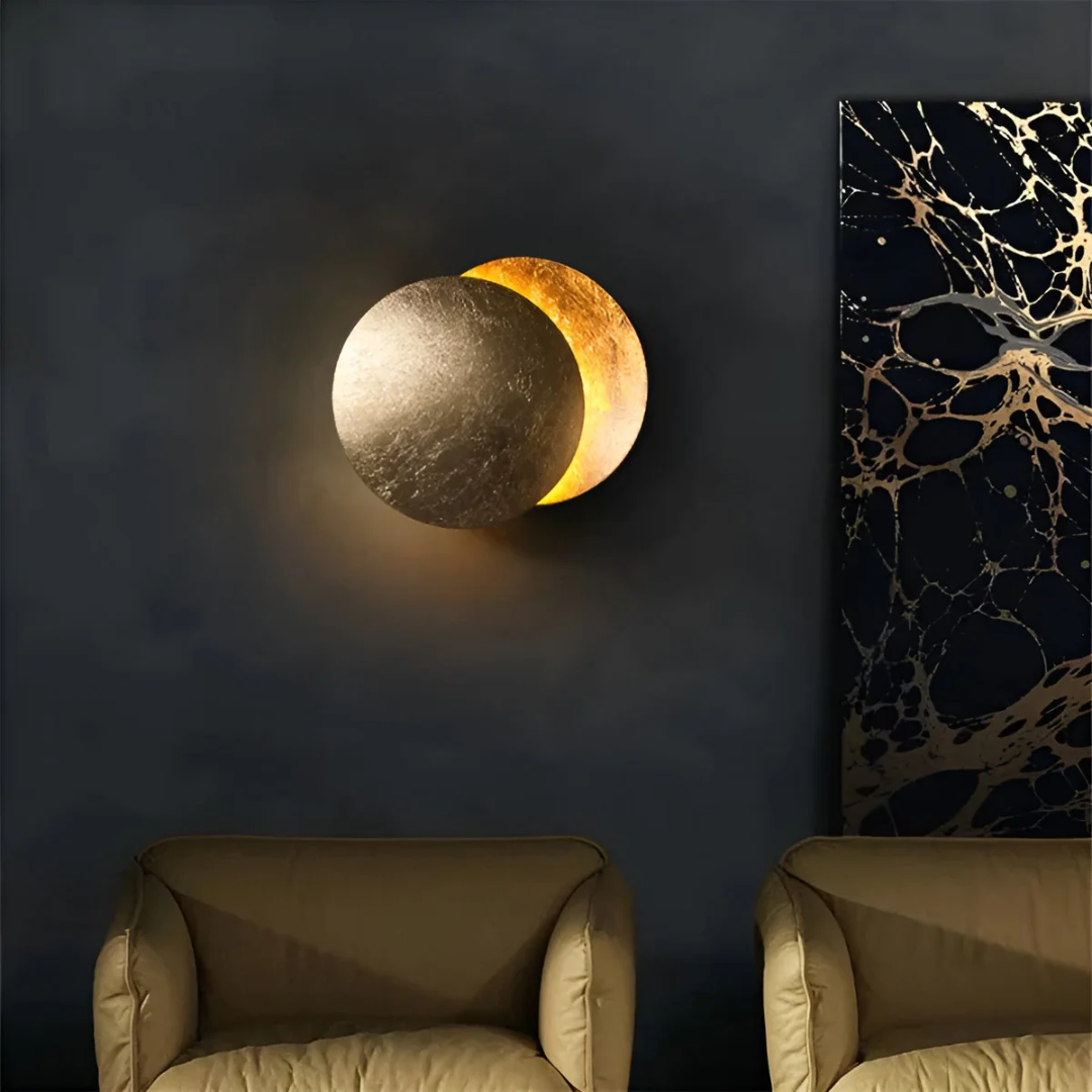 Sculptural Eclipse Disc Wall Light | Ormexis
