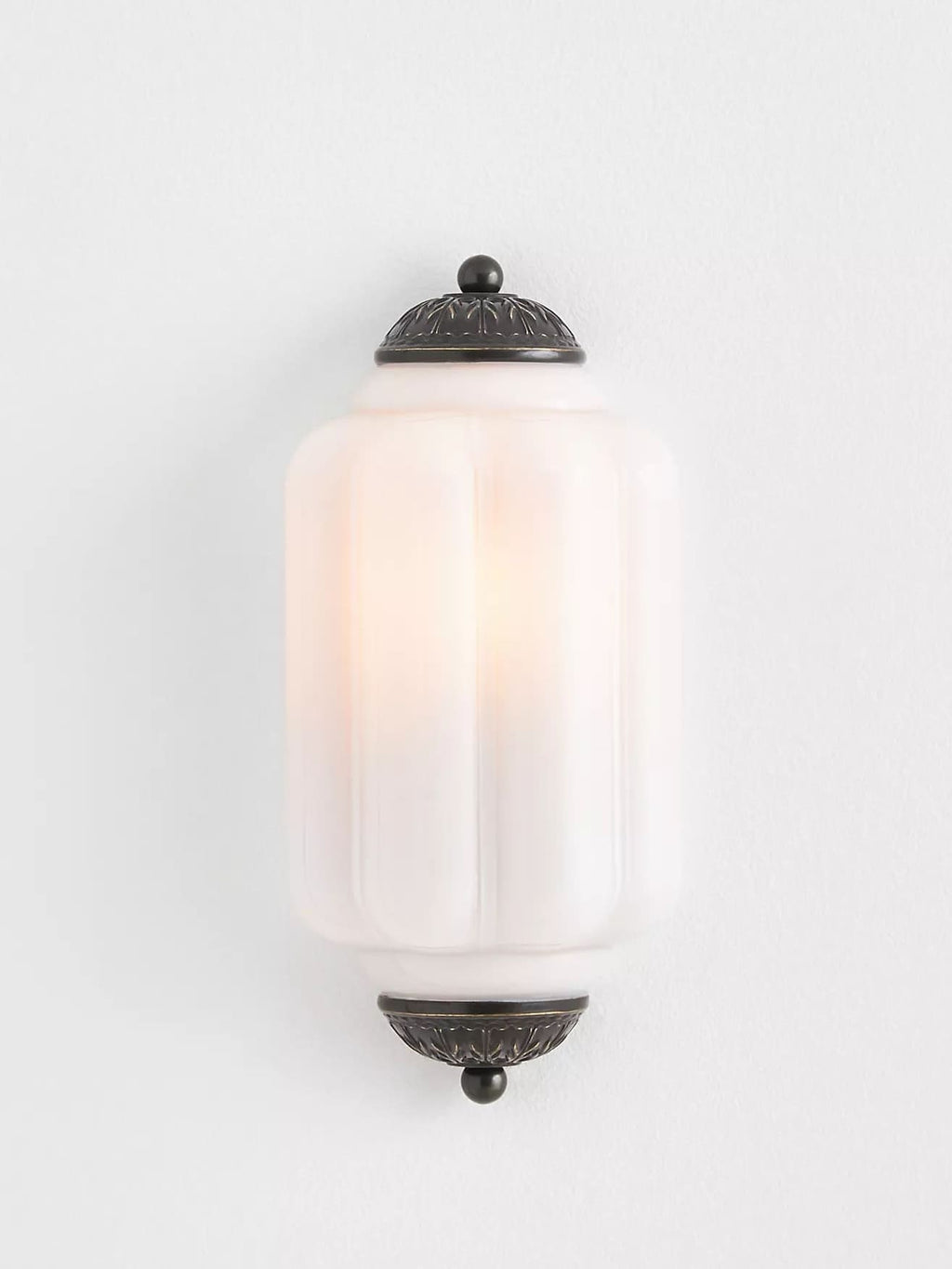 Ribbed Glass Capsule Wall Light | Ormexis