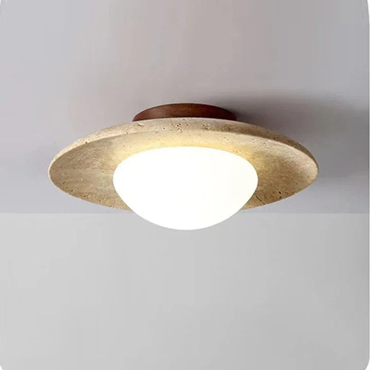 Stone Disc Flush Ceiling Light | Ormexis