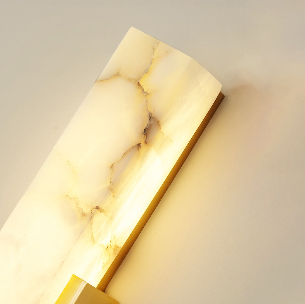 Modern Sculptural Alabaster Wall Sconce | Ormexis