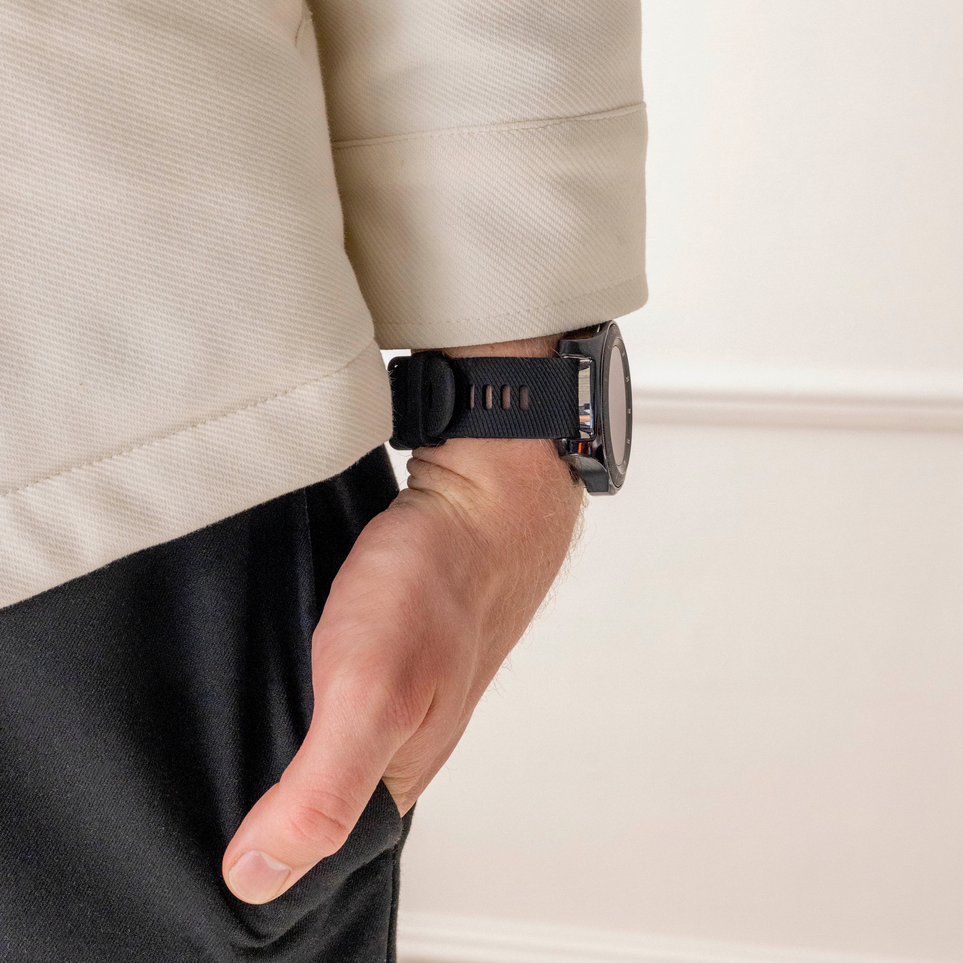 Garmin Venu 2 Schwarzes Silikon Ersatz-Uhrenarmband