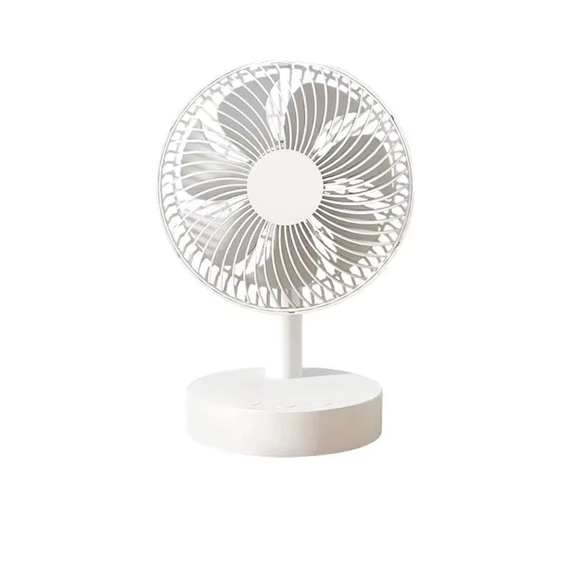 NovaBreeze White Desktop Fan With Removable Cover And Quiet Four-Speed Airflow