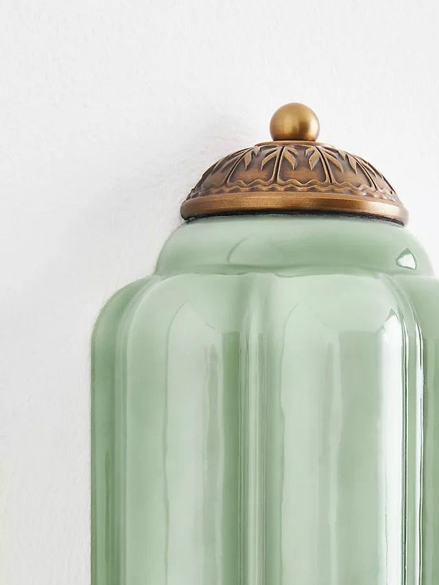 Ribbed Glass Capsule Wall Light | Ormexis
