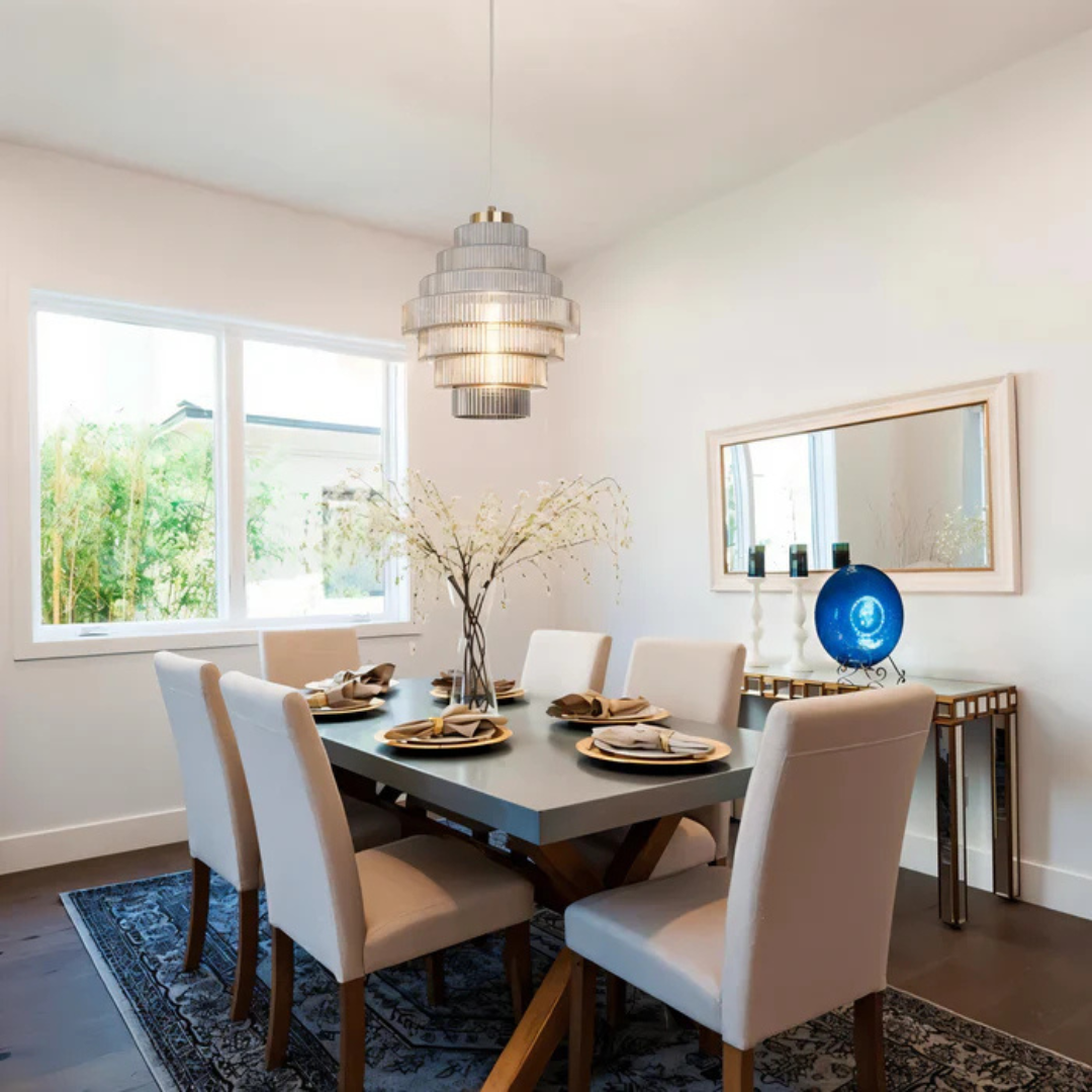 Sculptural Tiered Glass Pendant Light | Ormexis