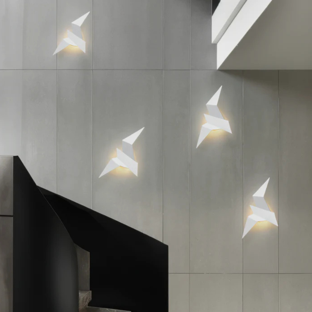 Sculptural Origami Bird Wall Light | Ormexis