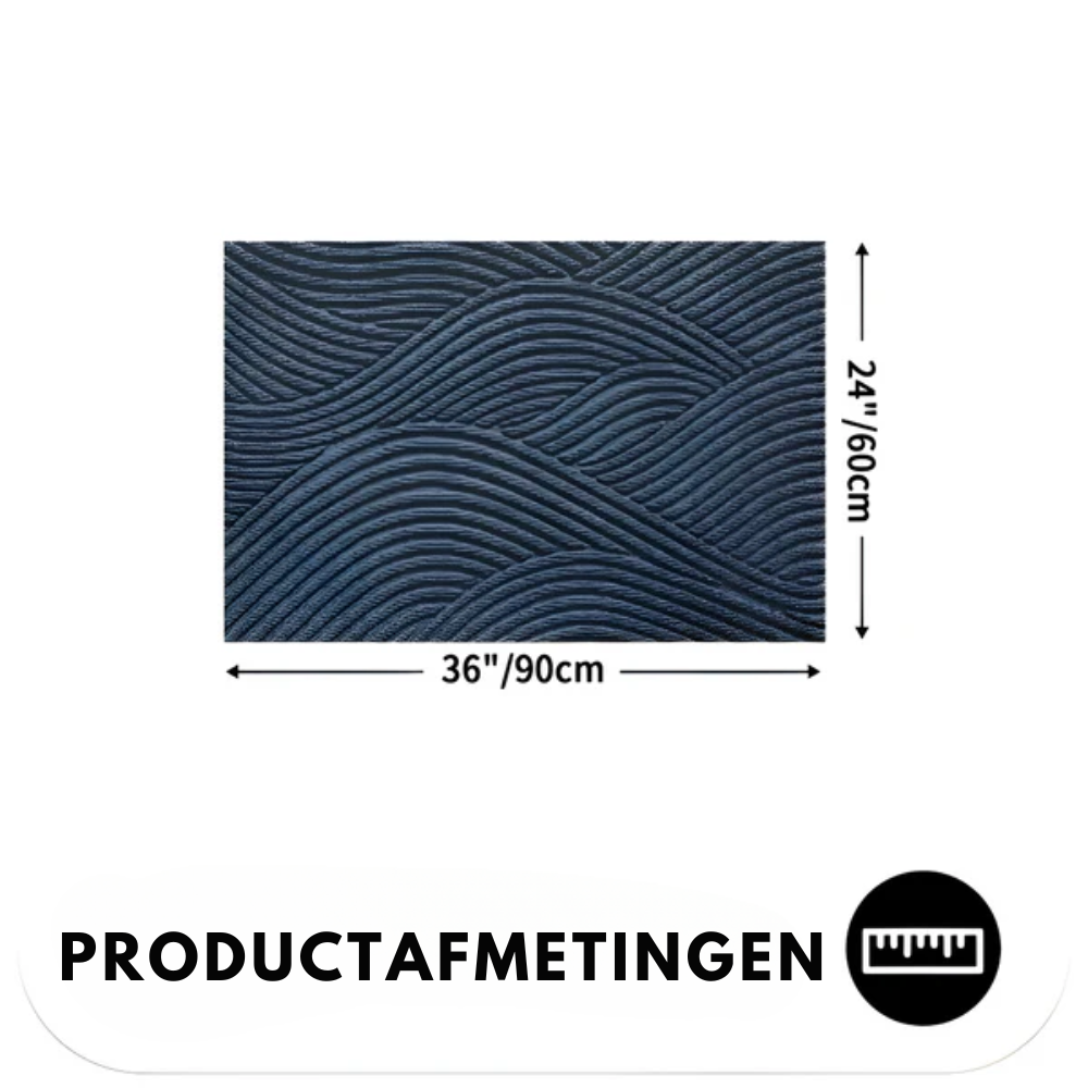 Geometric Wave Form Area Rug | Ormexis