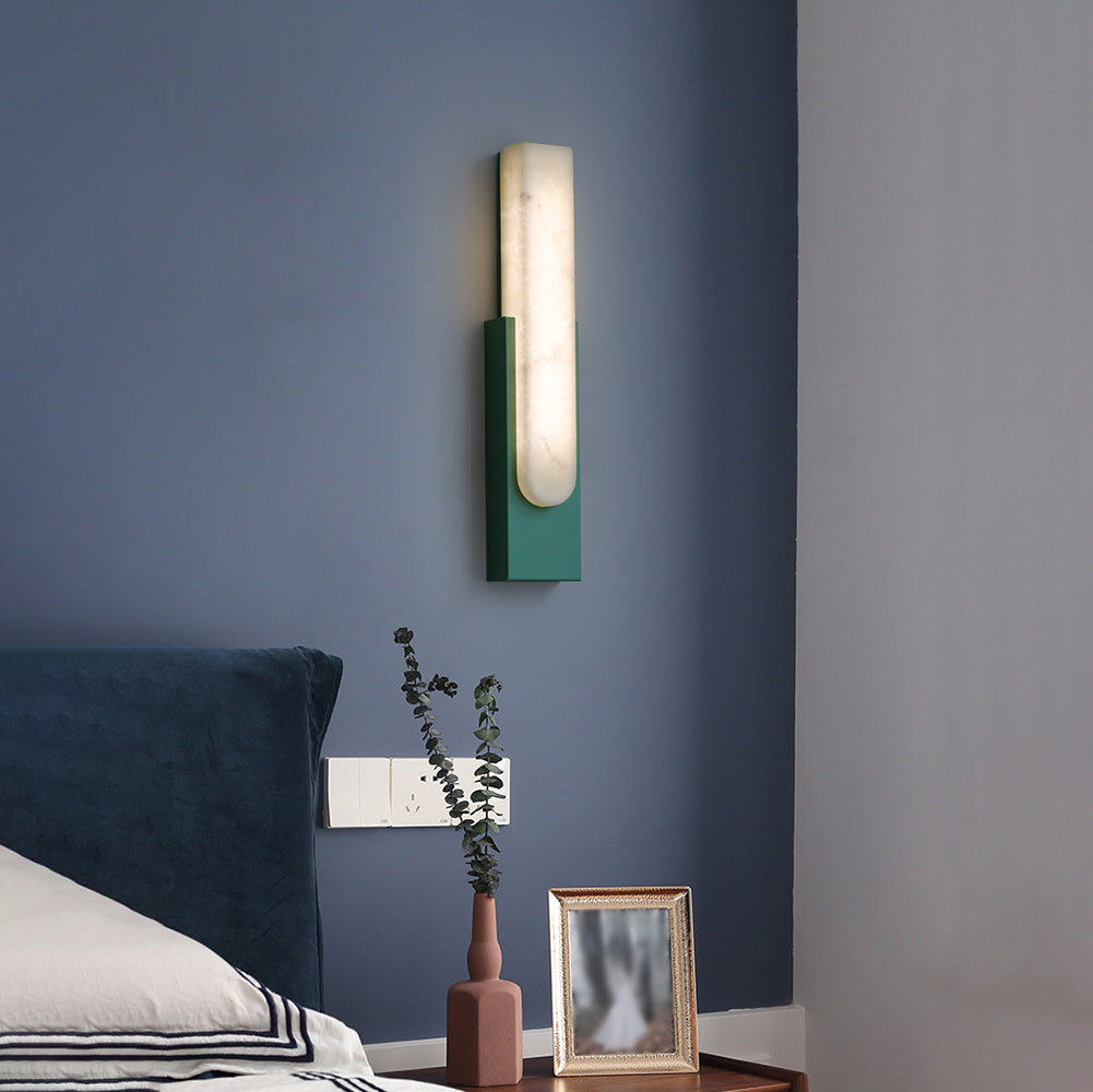 Modern Sculptural Alabaster Wall Sconce | Ormexis