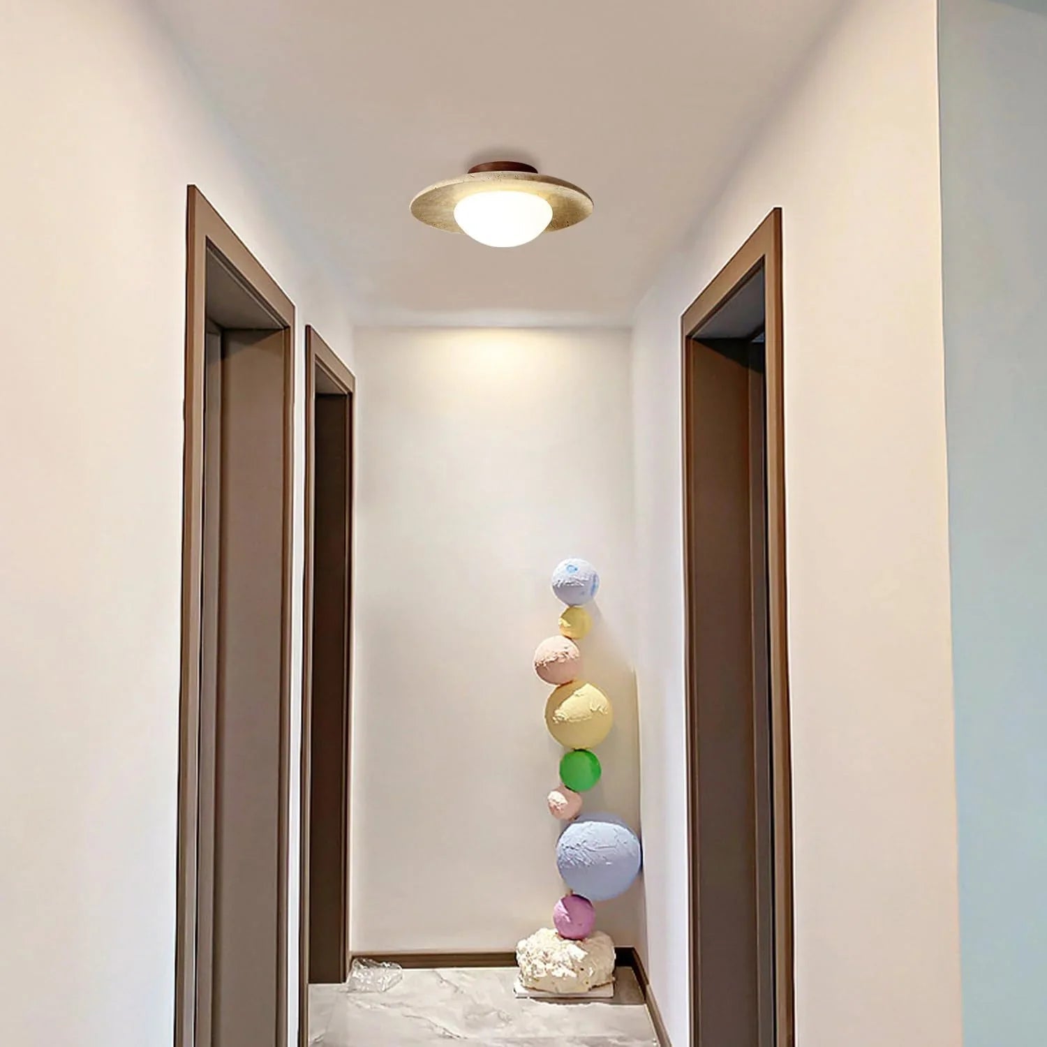 Stone Disc Flush Ceiling Light | Ormexis