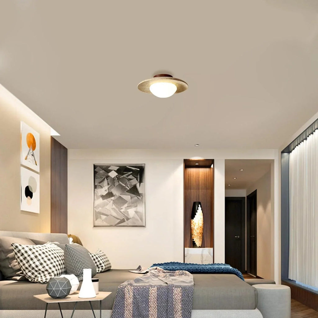 Stone Disc Flush Ceiling Light | Ormexis
