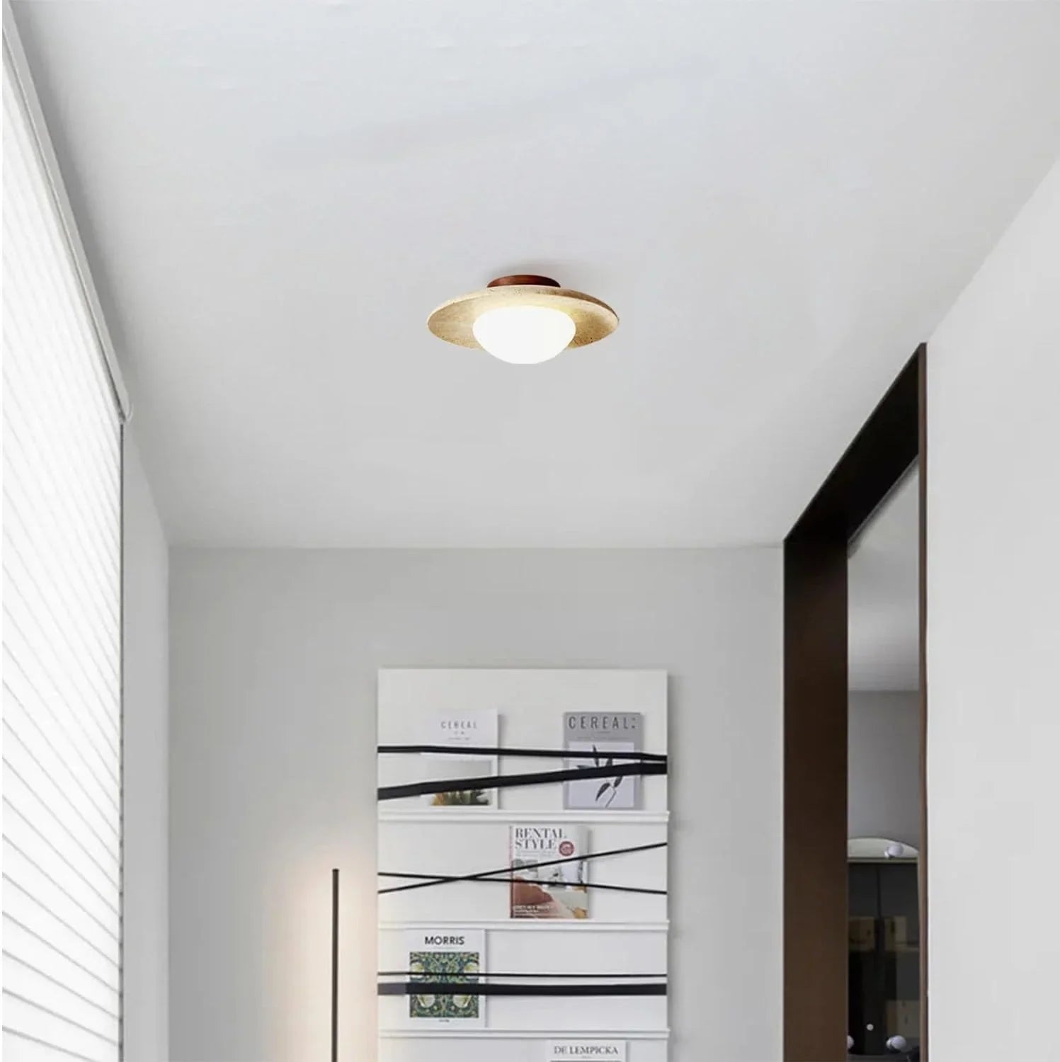 Stone Disc Flush Ceiling Light | Ormexis