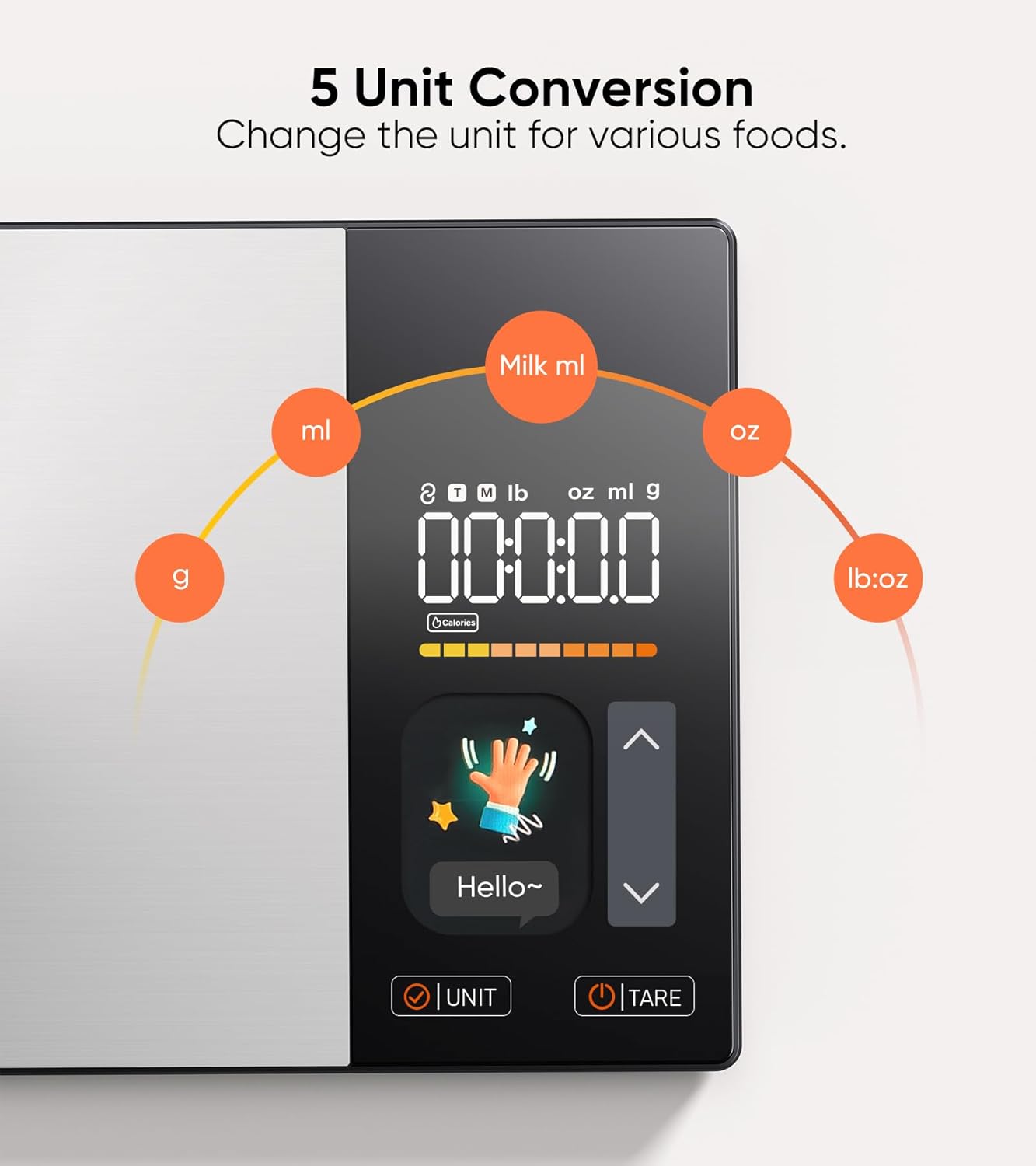 Balance nutrition intelligente : écran TFT, synchronisation avec application pour le suivi des calories et des macronutriments