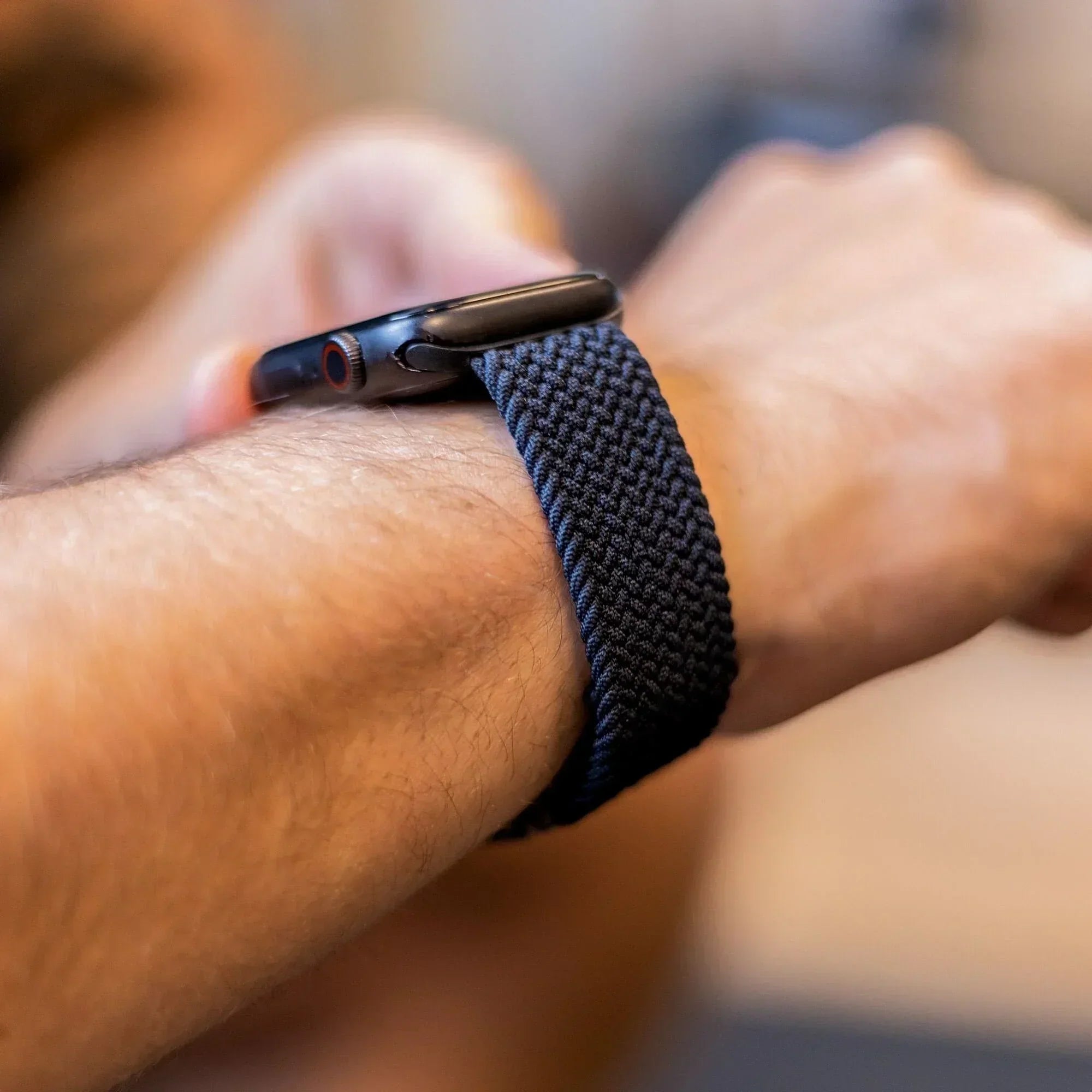 Nylon Braided Charcoal Strap for Apple Watch Bands