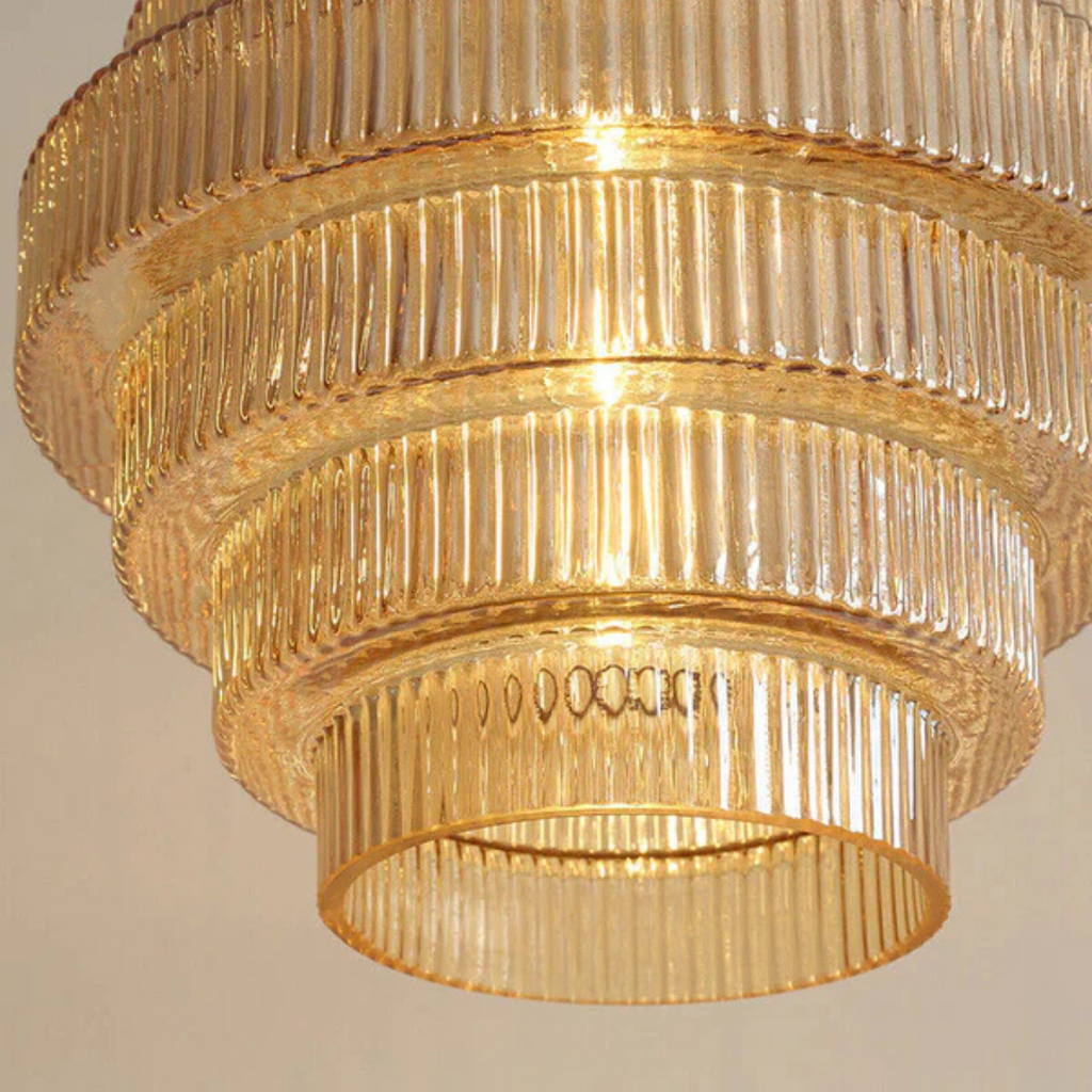 Sculptural Tiered Glass Pendant Light | Ormexis