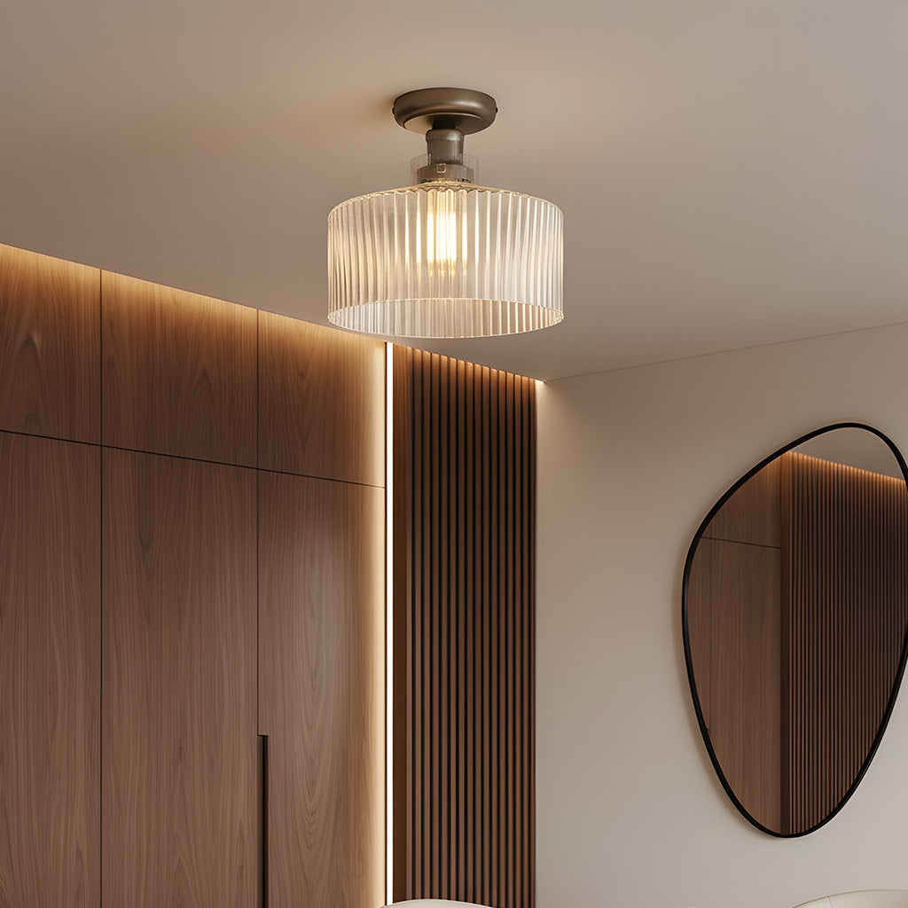 Transitional Glass Ceiling Lamp | Ormexis
