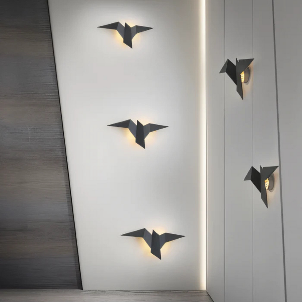 Sculptural Origami Bird Wall Light | Ormexis