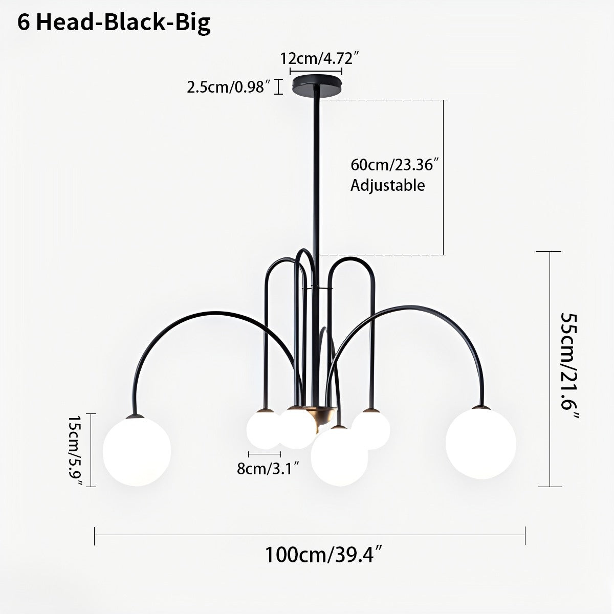 Avi Glass Chandelier With Double Layer Design Contemporary Ceiling Light