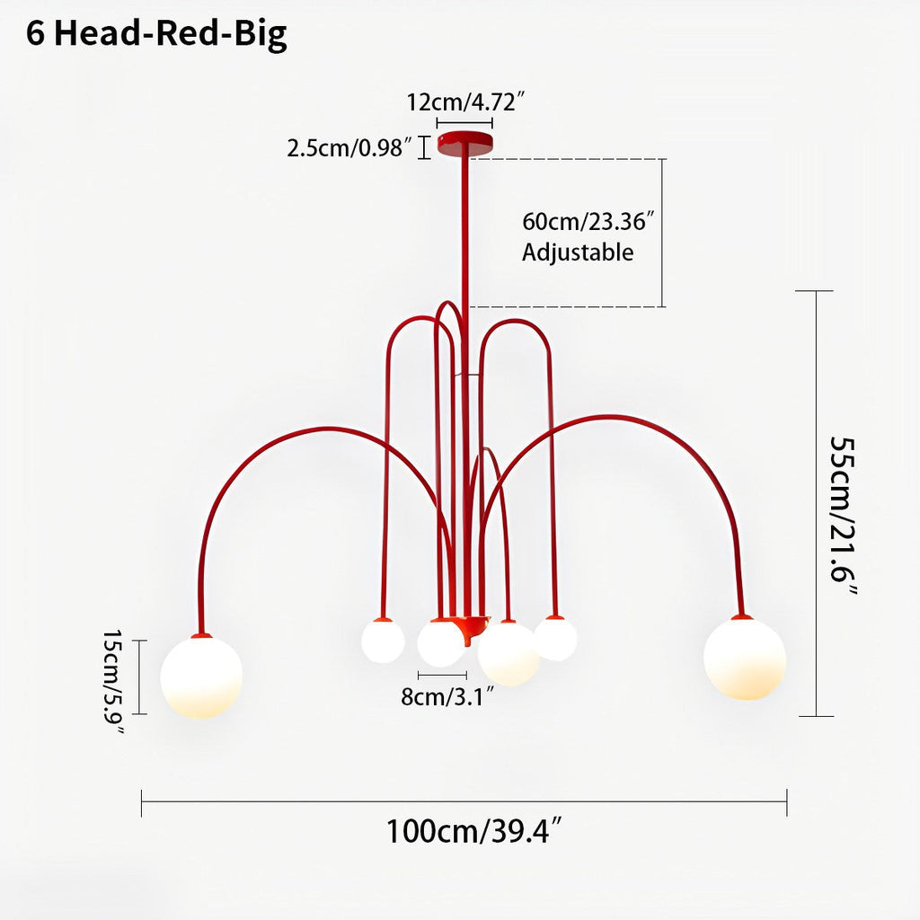 Avi Glass Chandelier With Double Layer Design Contemporary Ceiling Light