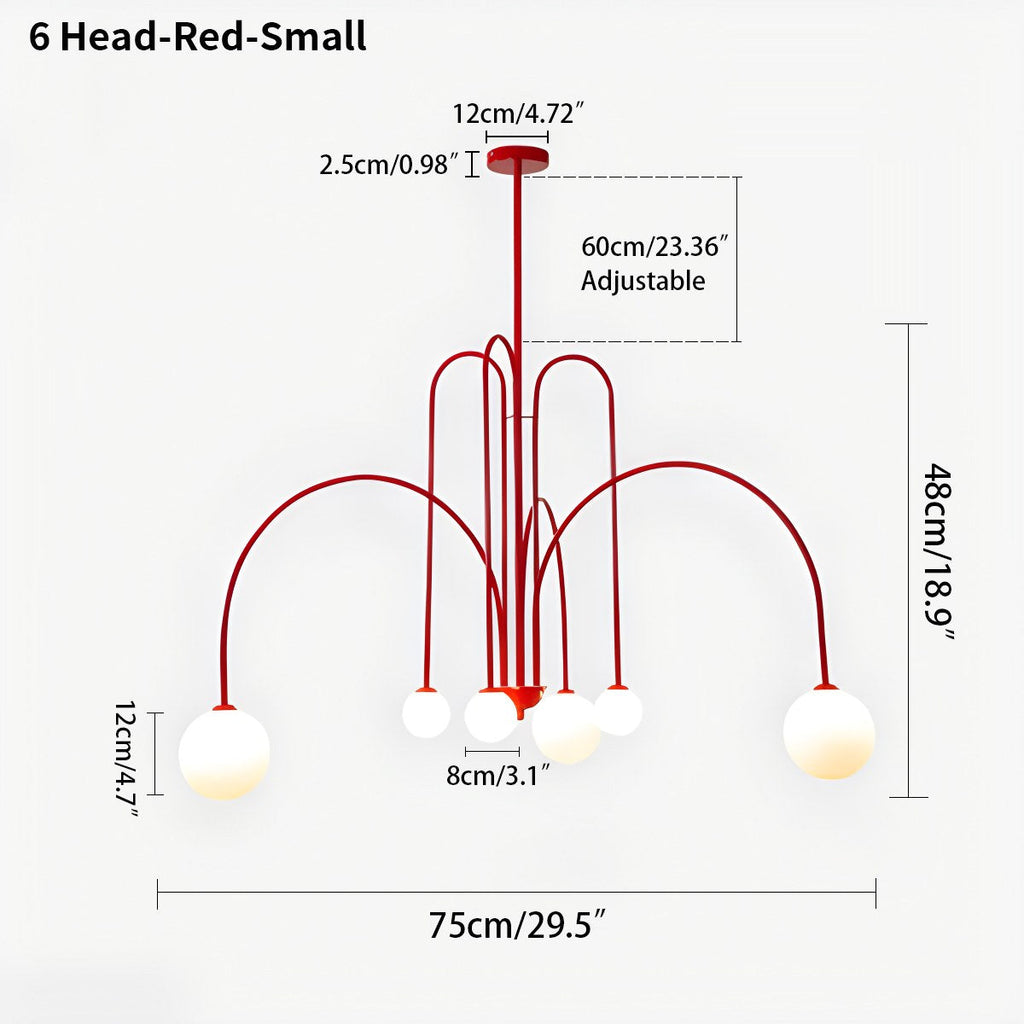 Avi Glass Chandelier With Double Layer Design Contemporary Ceiling Light