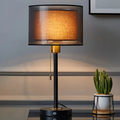 Smoked Linen Table Lamp | Ormexis