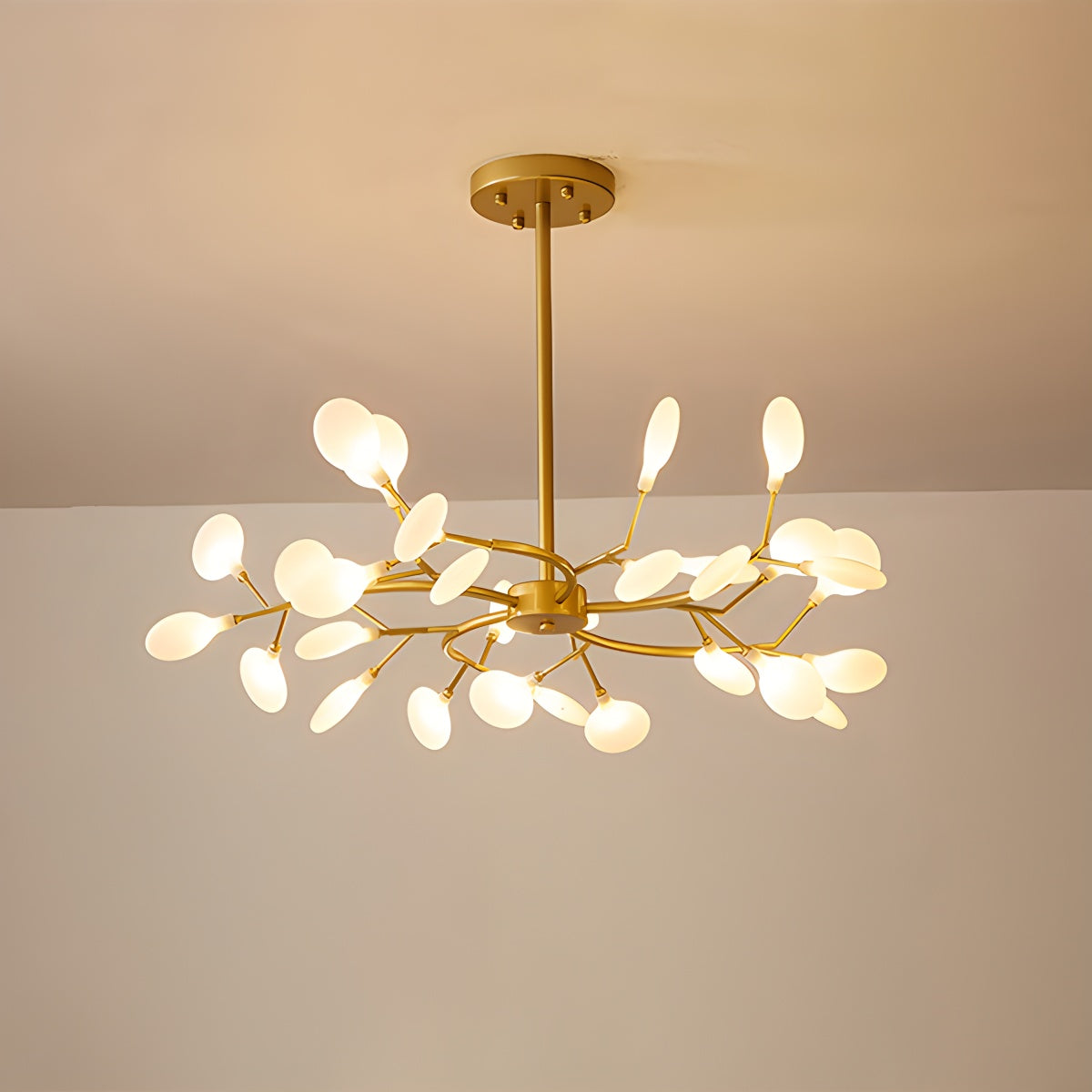 Firefly Sputnik LED Chandelier In Starburst Design For Warm Ambient Glow
