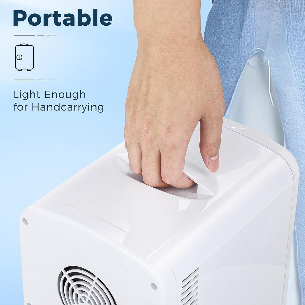 Mini nevera compacta de 4L con estantes ajustables para dormitorio, coche u oficina