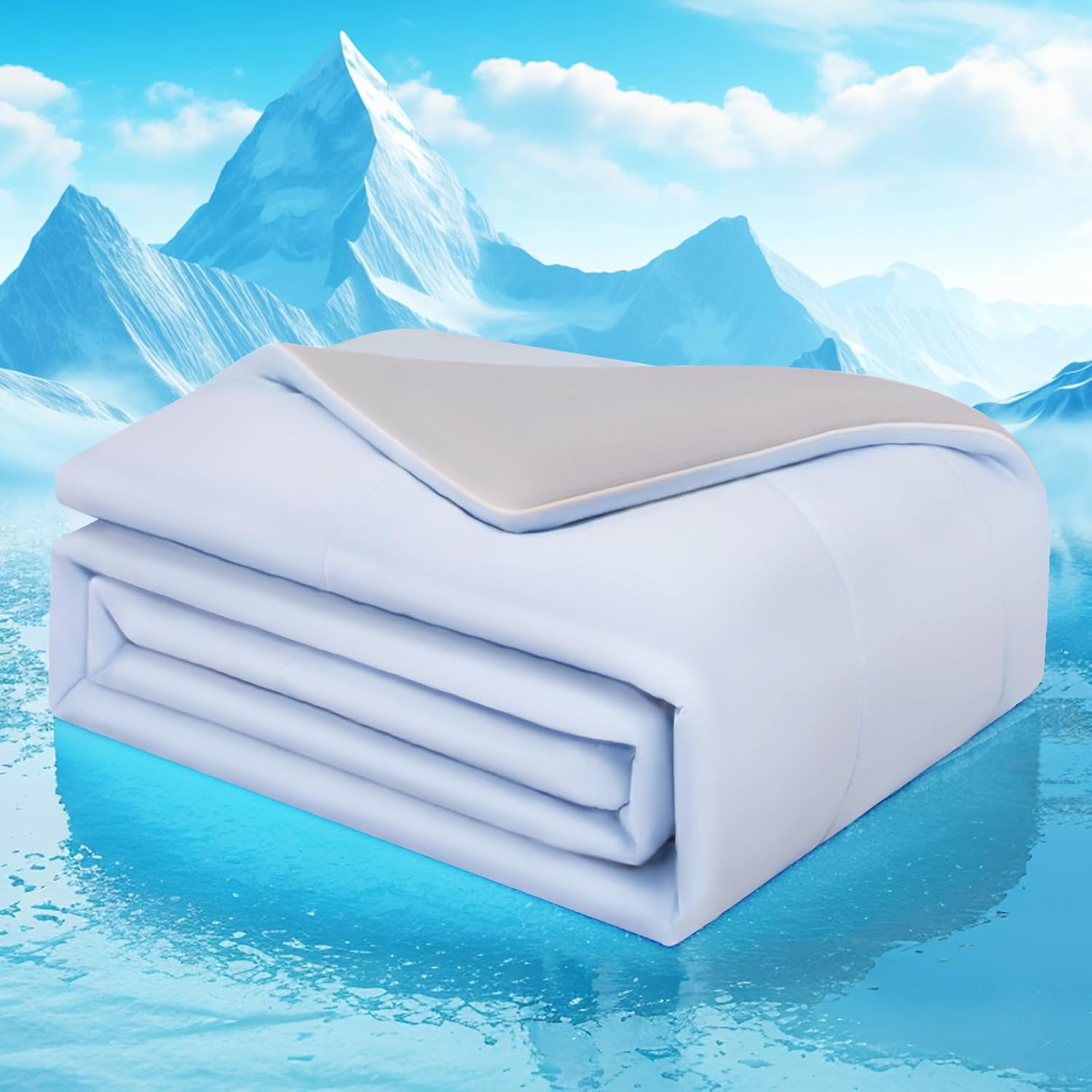 Couverture rafraîchissante Q-Max, double face, douce et respirante pour les personnes qui ont chaud la nuit